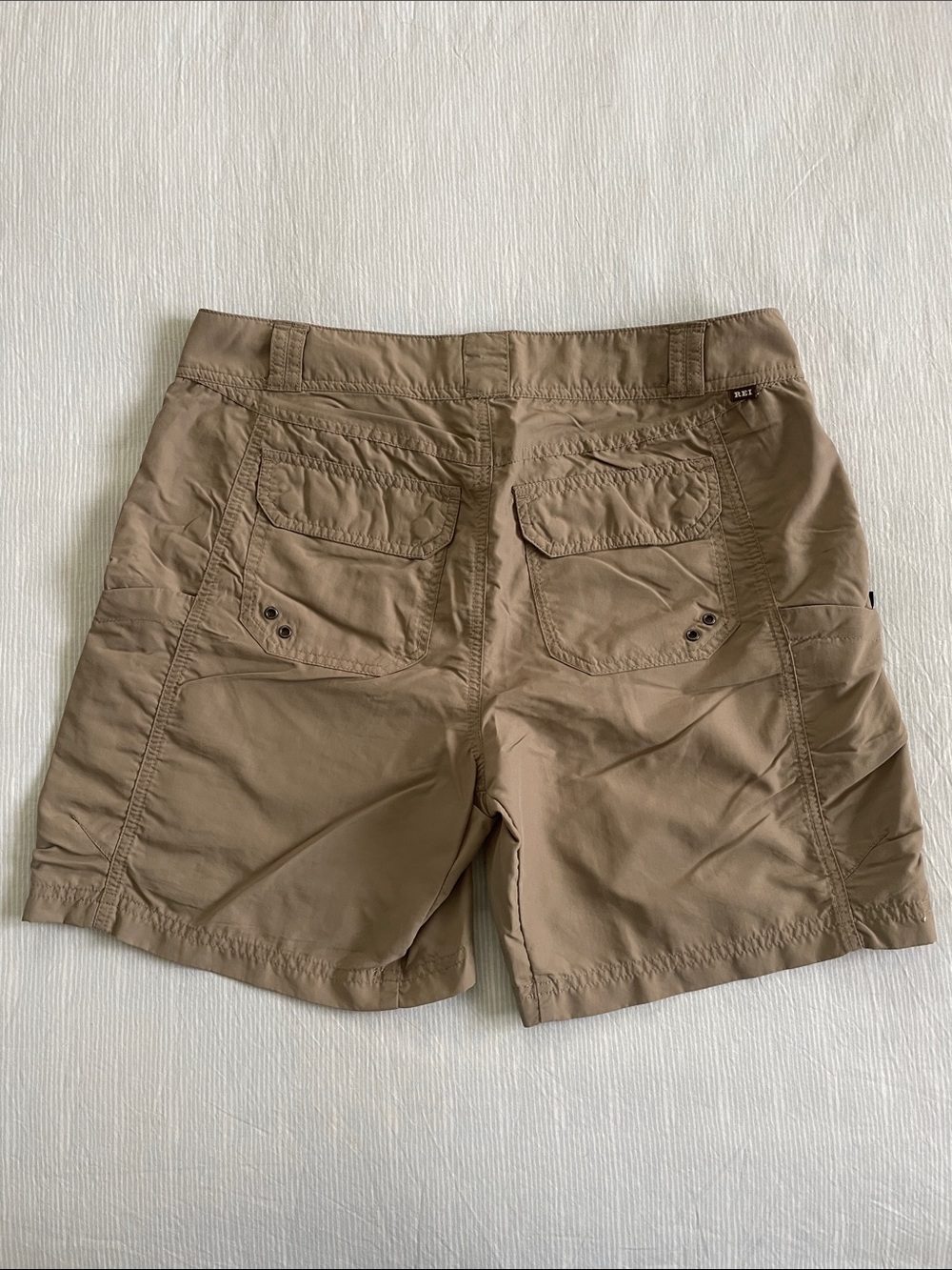 REI Khaki Cargo Shorts with Utility Pockets - Picture 6 of 6